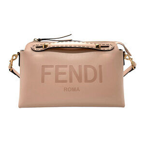 Fendi By the Way leather shoulder bag pink beige